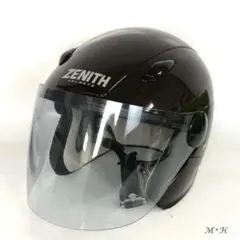 ZENITH ゼニス ジェットヘルメット Sサイズ 55-56cm ブラックのサムネイル