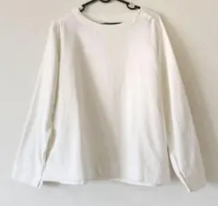 無印良品 ネルシャツ Tシャツ ロンT Lサイズ オフホワイト アイボリー