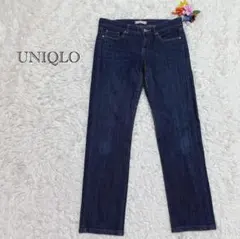 ユニクロ　ストレートジーンズ　スリムフィット　26インチ　カジュアル