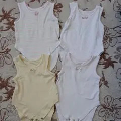 ロンパース袖無し肌着 NEXT 女の子60～70サイズ5点