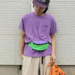 BVD ポケット付き Tシャツ パープル XL 1980年代のサムネイル