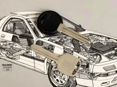 未加工・未使用　マツダサバンナRX-7(FC3S) 純正ブランクキーのサムネイル