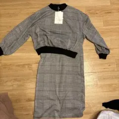 【新品未使用】Lutique チェック柄 セットアップ L