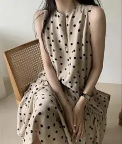 韓国 ロングワンピース