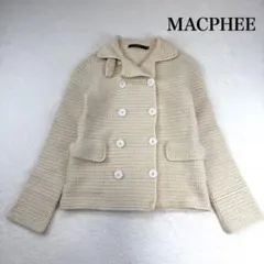 マカフィー ウール　ニットジャケット　カーディガン ダブルボタントゥモローランド