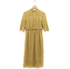 ストロベリーフィールズレース パーティードレス マスタード