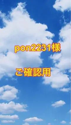 pon 2231様　専用