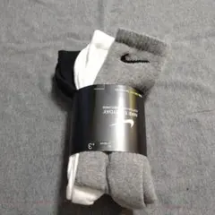 ナイキ　メンズ　靴下　 27〜29cm 3足組　ホワイト　ブラック　グレー