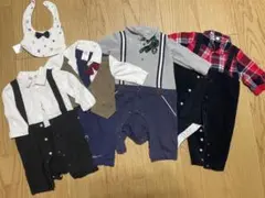 70サイズ　ロンパース　カバーオールセット