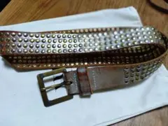 00s DIESEL スタッズベルト レザー 本革 y2k archive - メルカリ