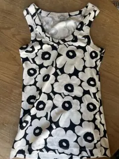 marimekko フラワープリント タンクトップ Sサイズ
