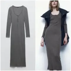 ZARA ニットワンピース