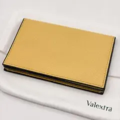 【良品】ヴァレクストラ カードケース 名刺入れ レザー イエロー コスタのサムネイル