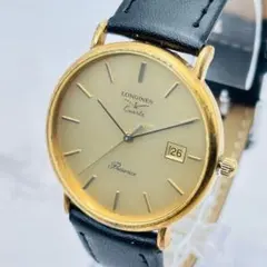 稼働 ロンジン プレサンス デイト 7240 ヴィンテージ メンズ 腕時計 
