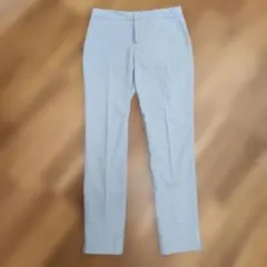 ZARA　グレー チェック柄 アンクル丈スラックス