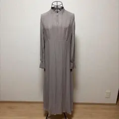 ココディール　長袖 シャツワンピース　ロング　Mサイズ　ピンクグレージュ系　秋春