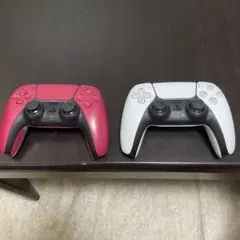 PS5 ワイヤレスコントローラー レッド ホワイトジャンク品ドリフト現象あります