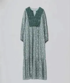 ヌキテパ Dot Dobby Bouquet Long Sleeve Dress - メルカリ