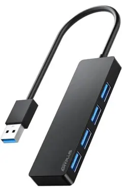 ANYPLUS USBハブ 3.0, 4ポート USB-A 分岐 高速転送