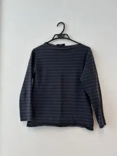 Saintjames セントジェーム ボーダーバスクシャツ ウェッソン M 黒