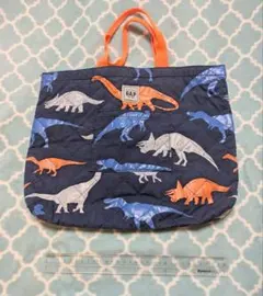 GAP 恐竜柄 トートバッグ　ポケット付