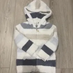 pique フード付きストライプパジャマ XXS