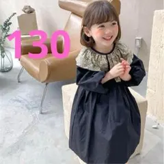 小花柄　ワンピース フラワー襟　韓国　かわいいワンピース