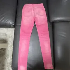 GU ピンク スキニーパンツ ハイウエス