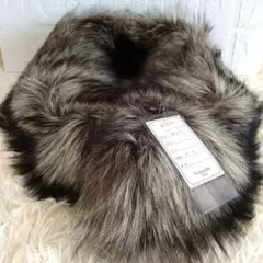 新品未使用タグ付きSAGA FOX グレー系ファー 1用