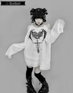 メンズも着れます❢】ディムモアール様スカルTシャツ.ハートコアロンT