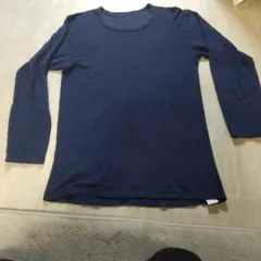 しまむらネイビー 長袖 シャツ