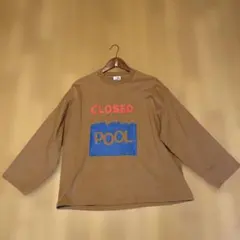 her. 9分袖プリントTシャツ 美品