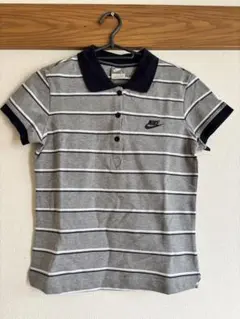 Nike ストライプ ポロシャツ Lサイズ