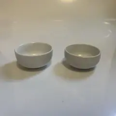 【乳白色】中国茶器　茶杯子2つセット