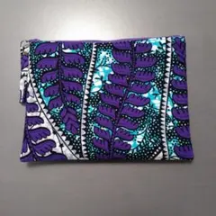 アフリカ布＊ハンドメイド＊トリプルポケットポーチ(大) - メルカリ