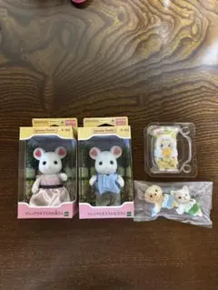 【新品】シルバニアファミリー マシュマロネズミ&うさぎの赤ちゃん&イヌの赤ちゃん