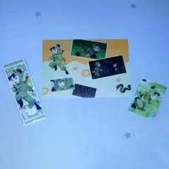 忍たま乱太郎 伊賀崎孫兵 ロングステッカー レターペーパー クリアカード