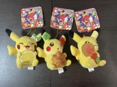ポケモンセンター ヒロシマ 広島　限定　ピカチュウ マスコット　3個セット