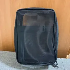 DAISO キャンドゥ　メッシュ縦型ポーチ　コスメ収納