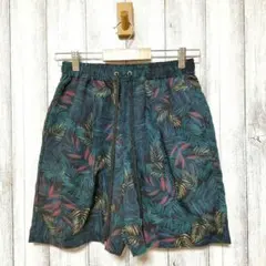 GU ジーユー (M)　ショートパンツ　ボタニカル柄