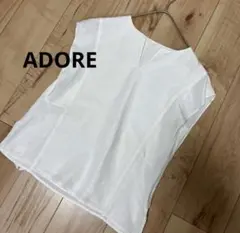 ADORE/スリーブフリルブラウス ホワイトカラー　size38のサムネイル