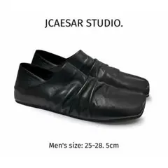 JCAESAR STUDIO】SQUARE LEATHER LOAFER - メルカリ