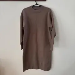 UNIQLO ユニクロ スフレヤーンモックネックワンピース