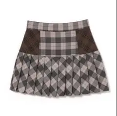 ANDMARY Coco check mini pleats skirt M - メルカリ