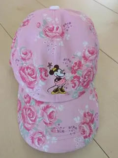 ミニーマウス フラワーキャップ ピンク
