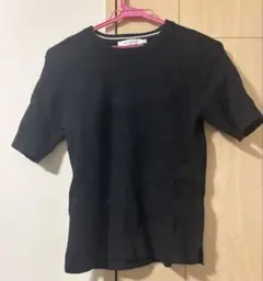 AMERICAN HOLIC リブニット ブラック　半袖