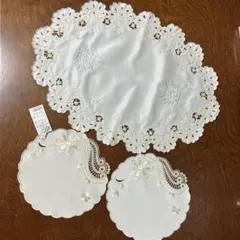 川島織物　セルコン　テーブルセンター 大1点　小2点セット