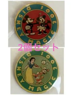 新品未開封　ウォルト・ディズニー　生誕100周年　ピンバッジ2点セット