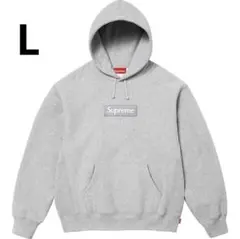Supreme Box Logo Hooded Sweatshirt Grey