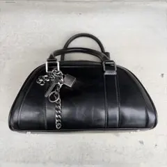 ZARA ショルダーバッグ ブラック チェーンチャーム付